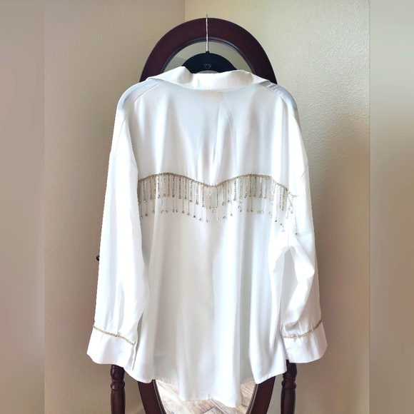 Grace & Emma Rhinestone Fringe Top - Picture 2 of 6